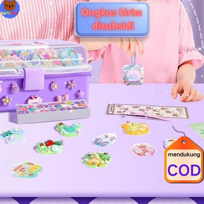 

TatatoY Stiker Guka 1518Pcs | Set DIY Stiker Anak Cewek + Krim Lem & Tas Penyimpanan