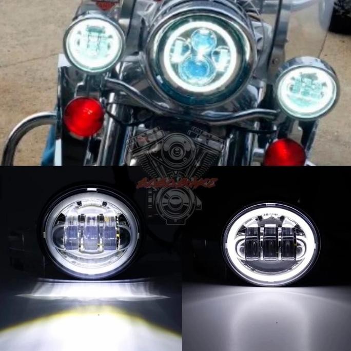 daymaker 4.5 inch ring DRL chrome harley daymaker 4.5 motor custom