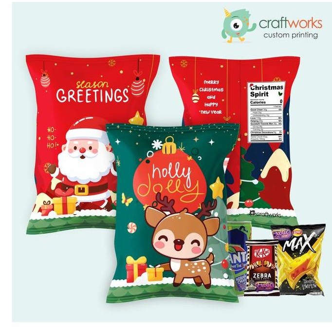 

```````] CHRISTMAS GIANT SNACK POUCH 50 x 70 CM - KANTONG SNACK NATAL JUMBO