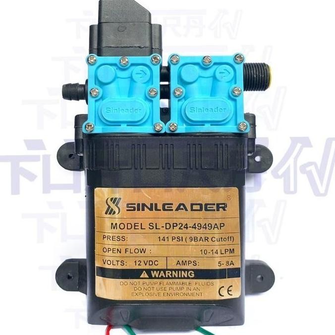 Pompa Dual Pump Dc 12V Sinleader Sl-Dp24 141 Psi Motor 4949 - Original