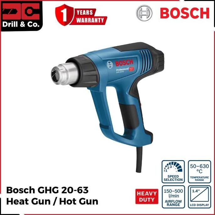 Bosch Ghg 20-63 Mesin Pemanas Digital / Hot Gun / Heat Gun