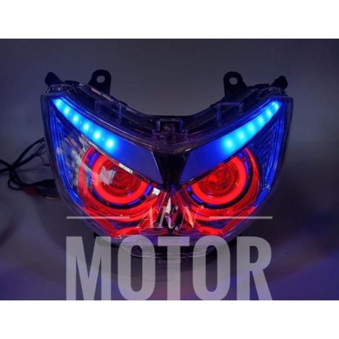 Lampu depan projie Led burung hantu nmax 155 old lampu projector nmax old Motor Motorcycle