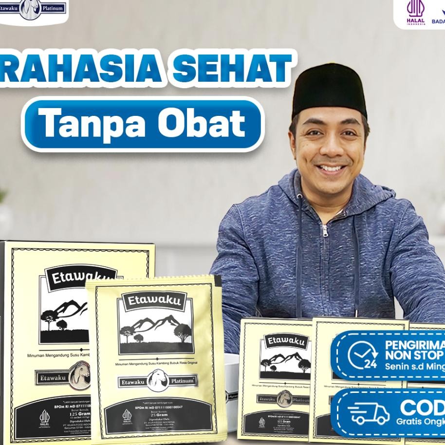 

Etawaku Platinum Sachet Praktis Mengurangi Gejala Pernafasan Dan Memper Imun