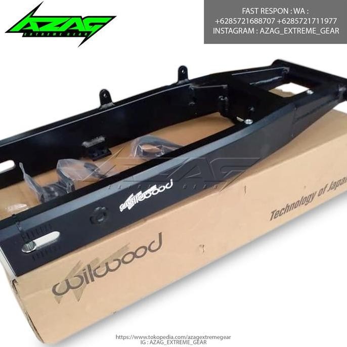 SWING ARM ALMUNIUM WILWOOD KLX DTRACKER HITAM