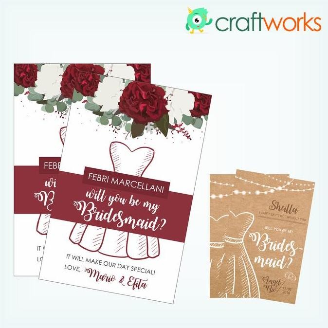 ,,,,,,,] BRIDESMAID INVITATION/CARD/UNDANGAN/ATTIRE GUIDE - CUSTOM