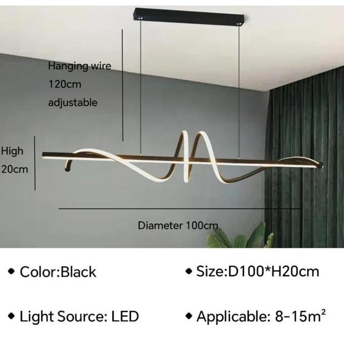 Lampu Hias Gantung Modern 3 Warna / Lampu Langit Langit Mewah / Lampu Gantung Ruang Tamu Cafe