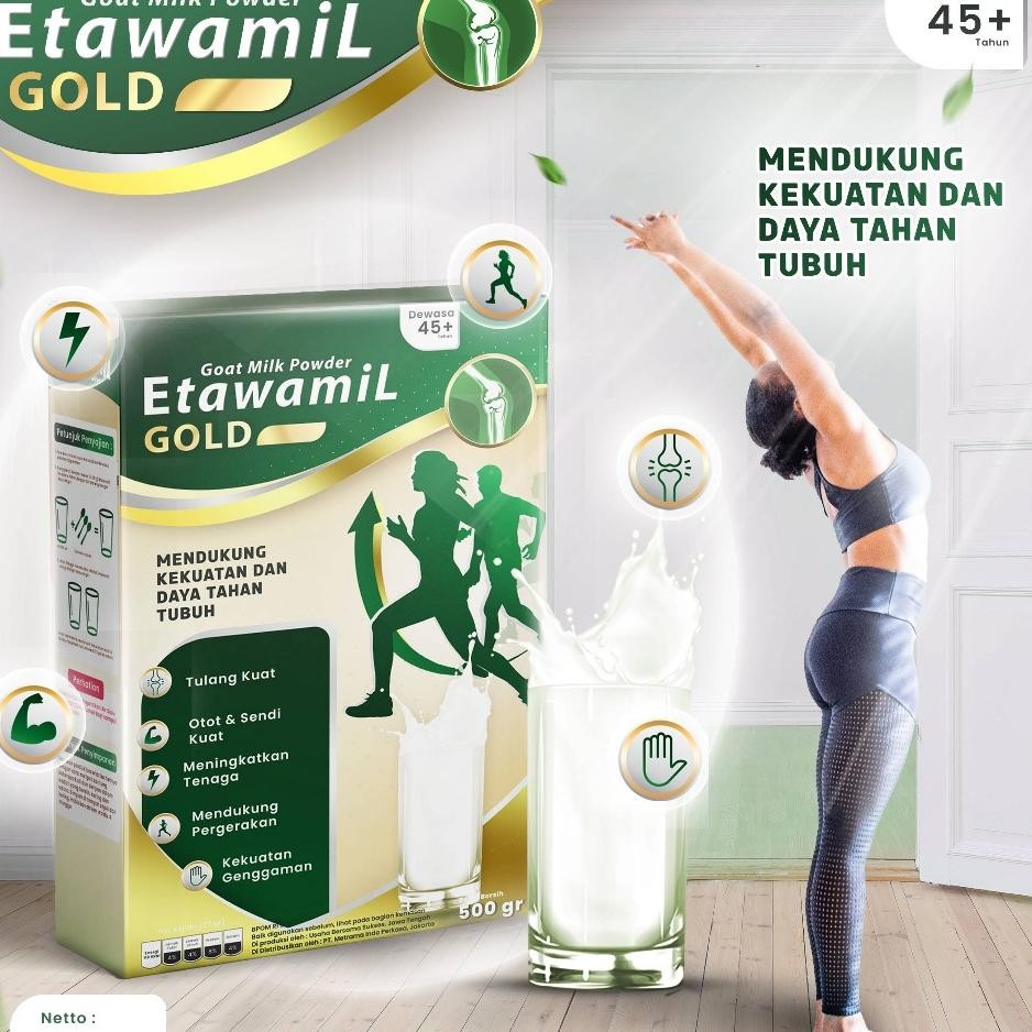 

Mw Etawamil Gold Susu Kambing Etawa Bubuk Sendi Tulang Cegah Osteoporosis Halal Bpom Gram