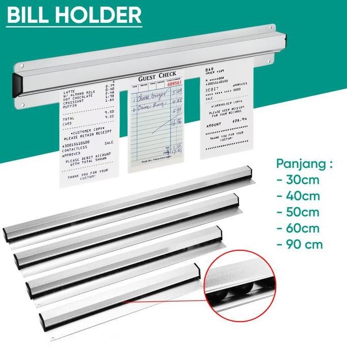 

Bill Holder Penjepit Kertas Bon - Rak Orderan Restoran 3090 Cm