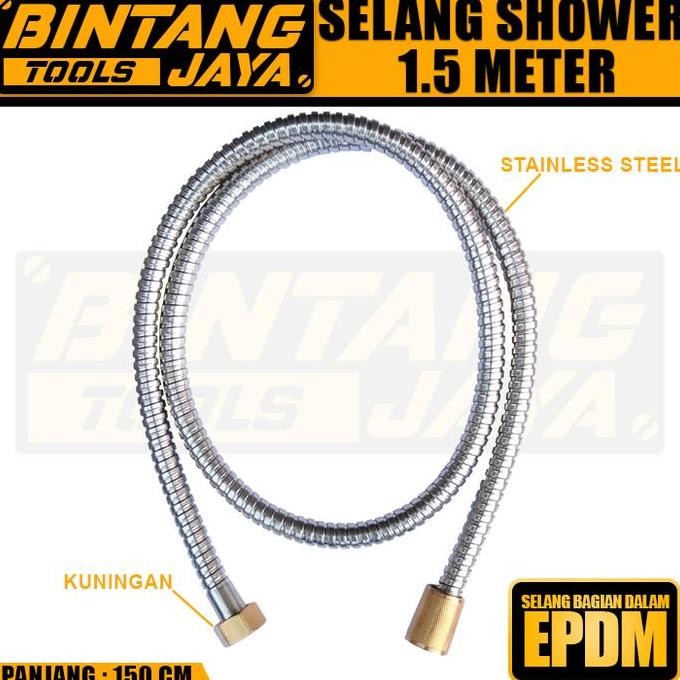 Selang Shower Mandi Fleksibel Tahan Panas Stainlesssteel Flexible Hose