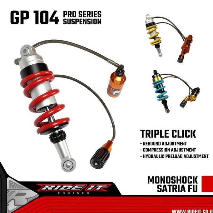 Monoshock Satria fu Tabung Pisah Ride it GP 104 , Tabung Pisah Fleksib
