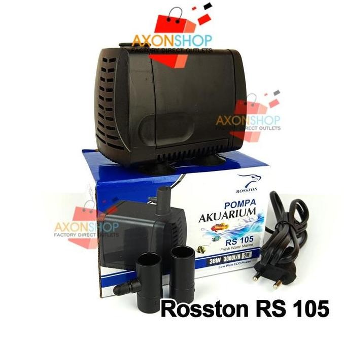 ROSSTON RS-105 POMPA AIR AQUARIUM  KOLAM PUMP HIDROPONIK CELUP RS 105I