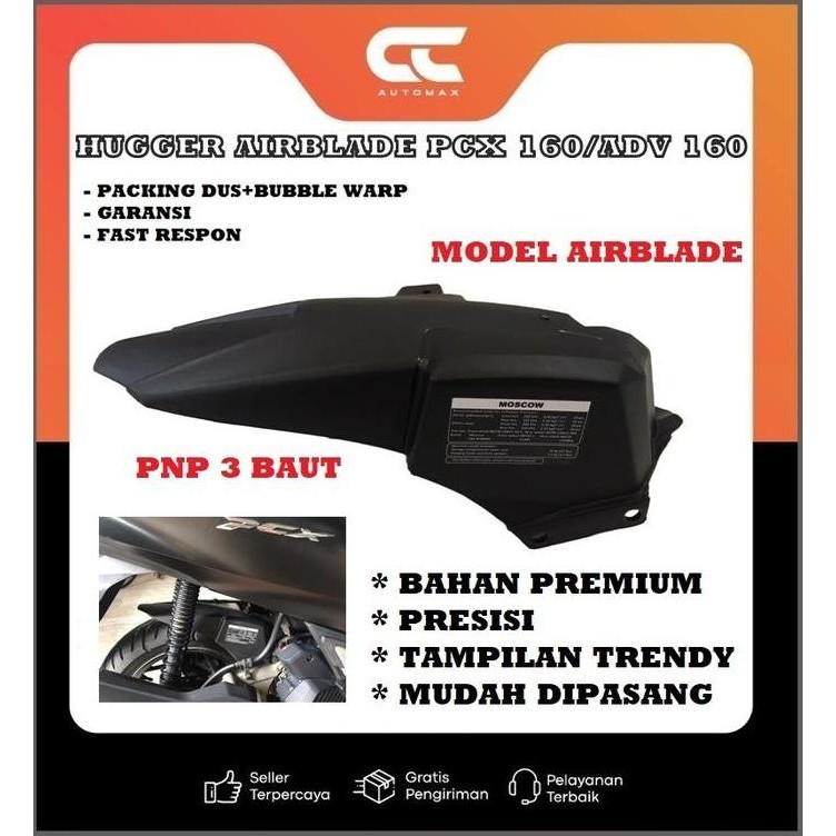 ready Hugger Spakbor Kolong AIRBLADE PCX 160 Huger AIRBLADE PCX160 VIETNAM