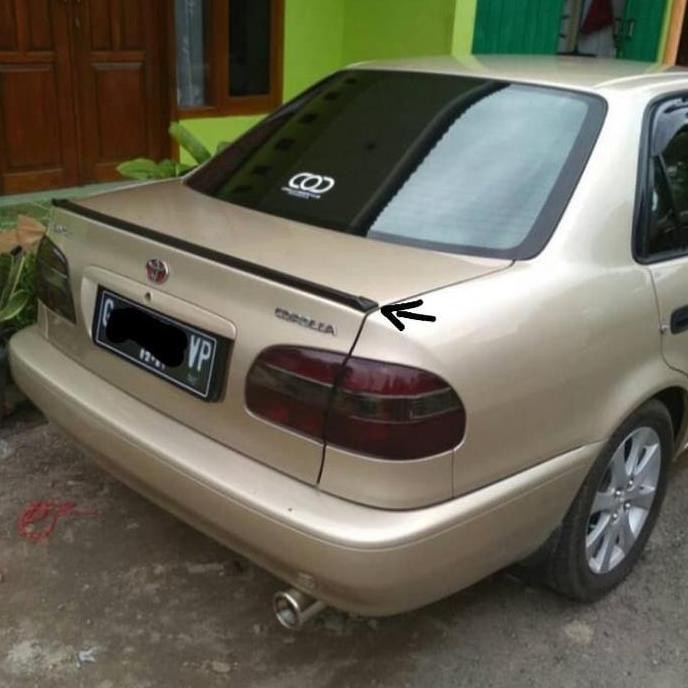 Mini ducktail Spoiler Mobil Sedan Lipas Bagasi Belakang Hitam Polos