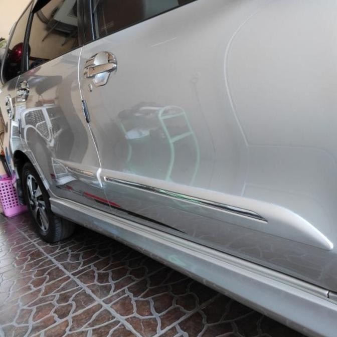 list body samping grand Avanza Veloz 2015-2018 hitam putih silver abu