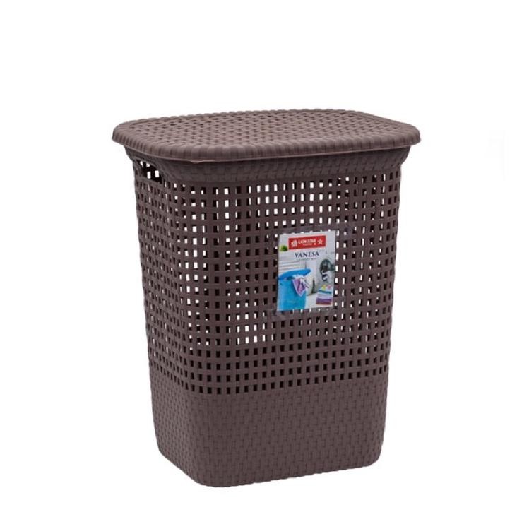 Keranjang Baju Pakaian Vanesa Laundry Box Medium - Large Lion Star Keranjang Baju Plastik Stock