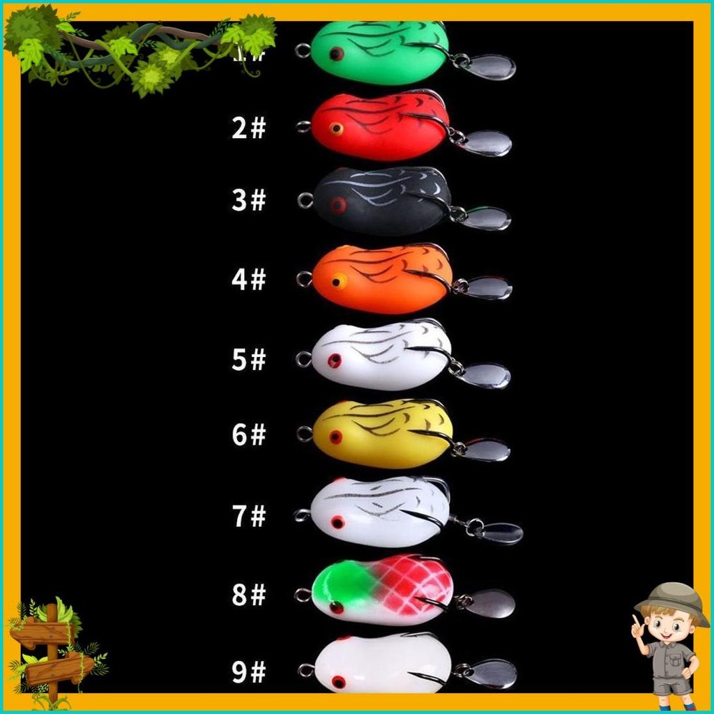 Umpan Pancing Gabus Snakehead Toman Channa Terbaik Mancing Casting Kodok-Kodokan Katak Kodok Soft Fr