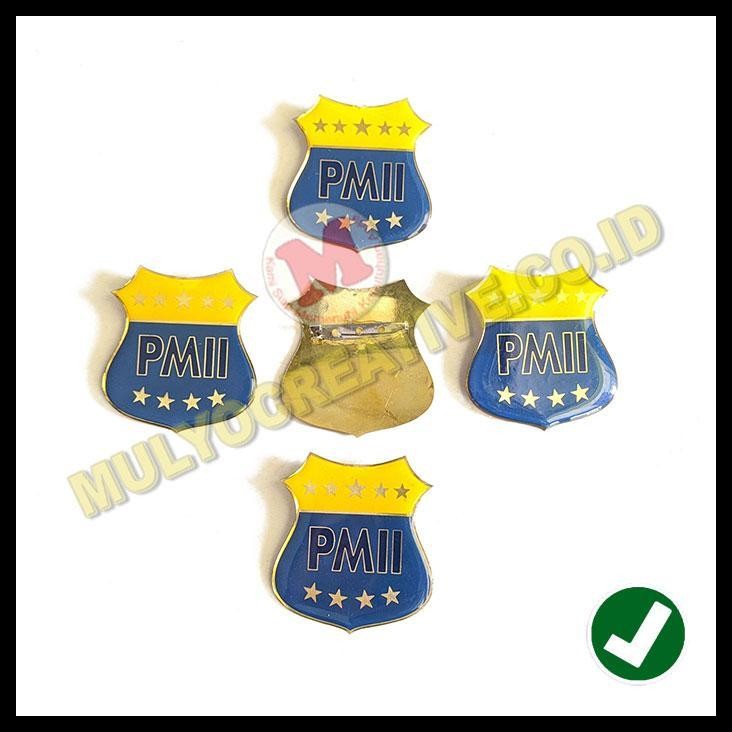 HOT DEAL PIN PMII LENCANA PIN LOGO PMII BAHAN LOGAM KUNINGAN 