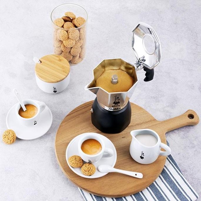 Bialetti - Brikka Black 4 Cups - Mokapot Alat Seduh Kopi Manual