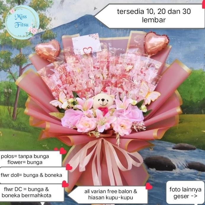 rangka buket uang kosong 10-20 slot/ buket uang boneka bunga/ custom