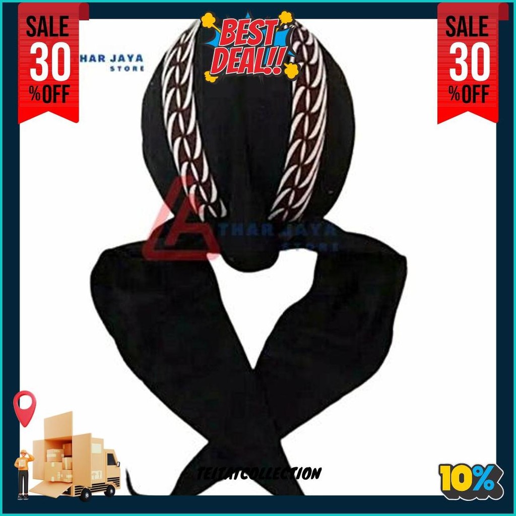 Blangkon Jogja Sliwir Motif Samurai Putih / Blangkon Putih / Blangkon Solo Gratis Ongkir