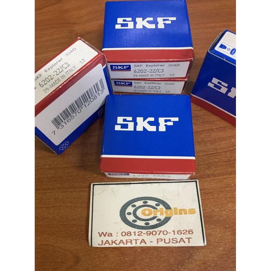 restock BEARING 6202 ZZ C3 SKF ORIGINAL 6202ZZ 6202-2Z/C3