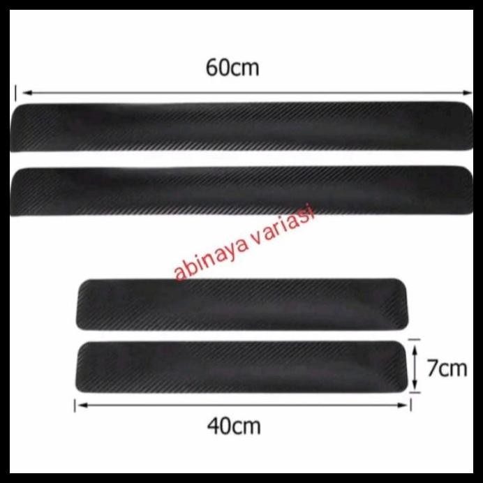 TERBARU SILL PLATE SAMPING MOBIL BMW X1 SILPLATE STICKER CARBON 