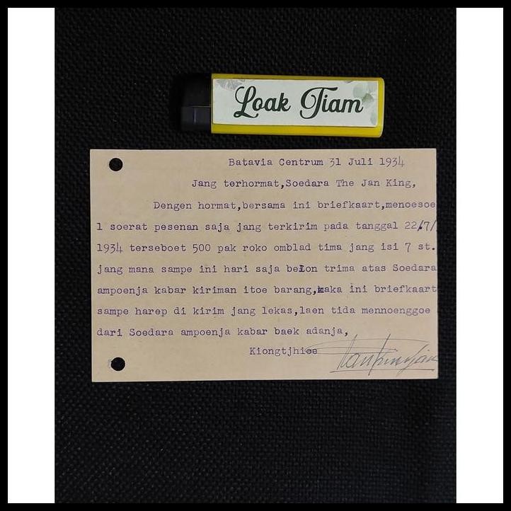 

BEST DEAL KARTU POS BRIEFKAART ASLI 1934 !!!