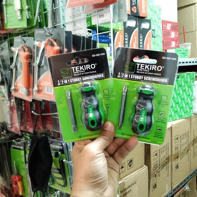 ready  Obeng Bolak Balik Pendek TEKIRO - Obeng Cebol TEKIRO Bolak Balik