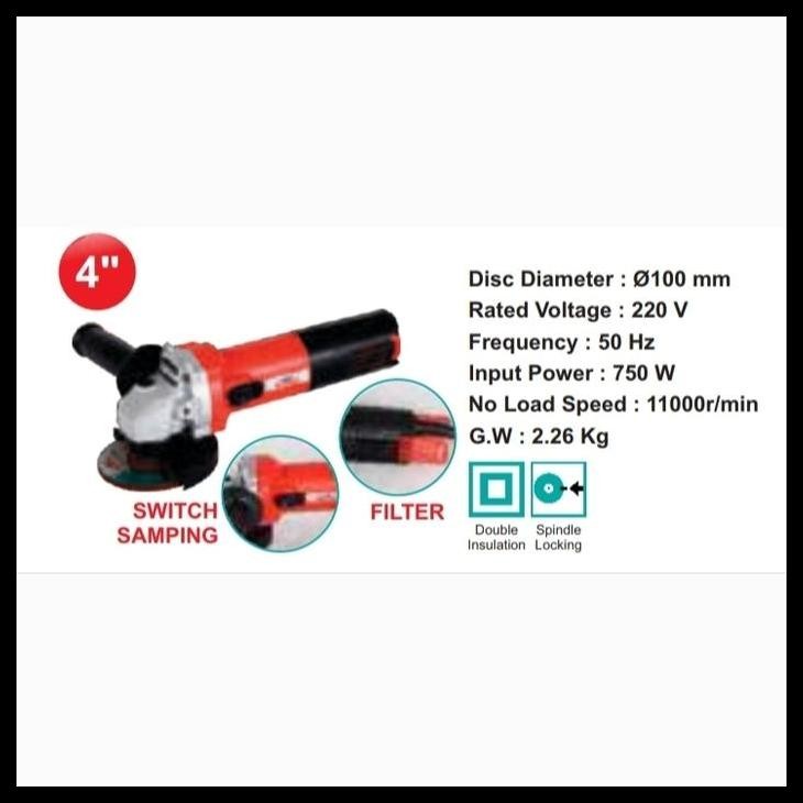 TERBARU GERINDA TANGAN 4" INCH / W 3439 