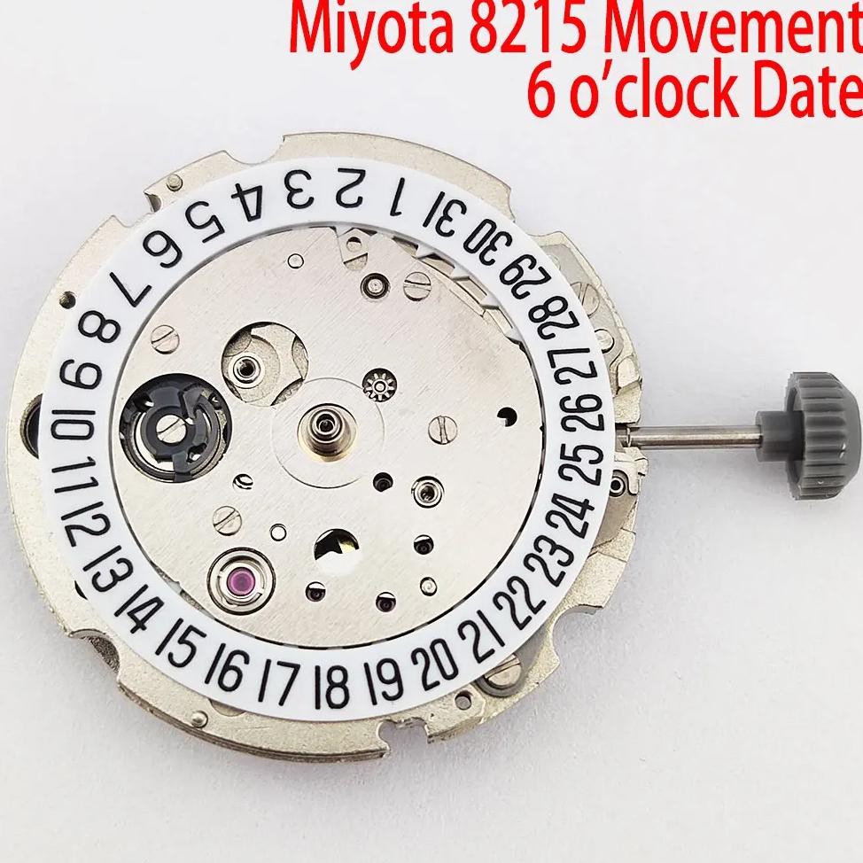 Miyota 8215 Movement High precision automatic Mechanical movement 21 Gem 6 o 'clock date watch movem