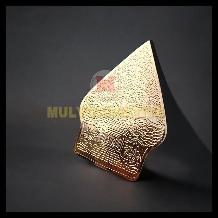 TERMURAH BROS PIN GUNUNGAN WAYANG - PIN AKSESORIS BESKAP PECI KONDANGAN GUNUNGAN WARNA GOLD 