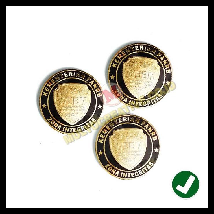 TERMURAH PIN WBBM KEMENTRIAN PANRB ZONA INTEGRITAS - EMBLEM WBBM TERBARU 