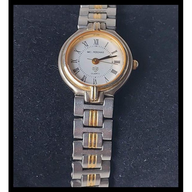 HOT DEAL JAM TANGAN WANITA VINTAGE BEKAS MC ROCHAS HIDUP !!