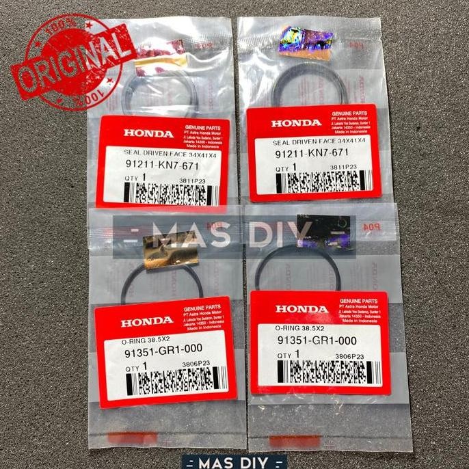 Paket Seal Sil Pulley Puli Belakang Driven Face Vario 150 125 160 PCX ADV 150 PCX 160 Stylo Original