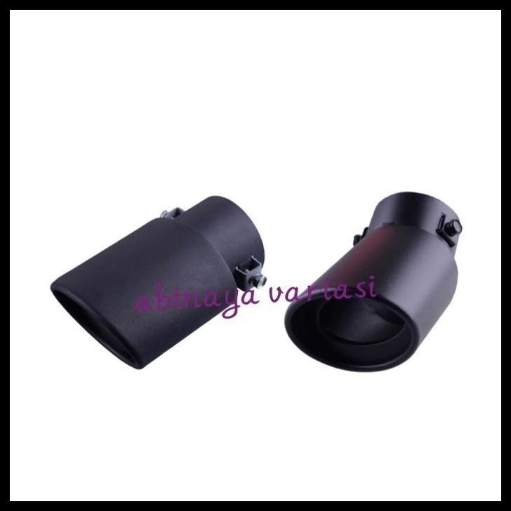 DISKON MUFFLER UJUNG KNALPOT MOBIL APV FULL HITAM 