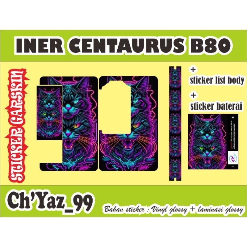

*Premium Quality* Paket Murah Cent4 B80 Type E Garskin Custom Stiker Maxdecal Bkn Case COD