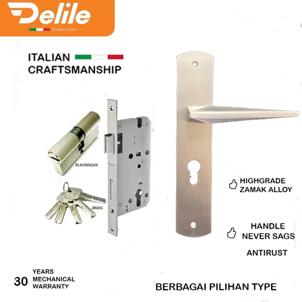 Handle Plat Set /Gagang Pintu Rumah /Pegangan Pintu /Handle Pintu Kayu High Quality