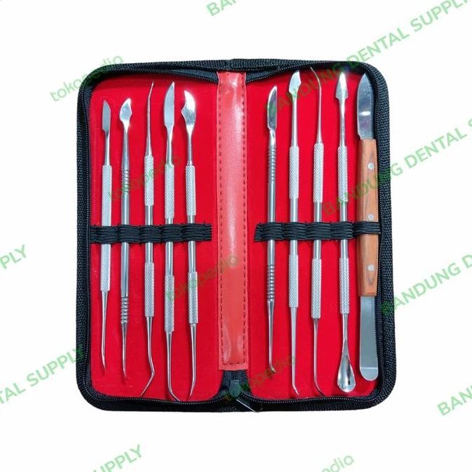 

WAX CARVING SET ISI 10 FREE POUCH LECRON PISAU LILIN