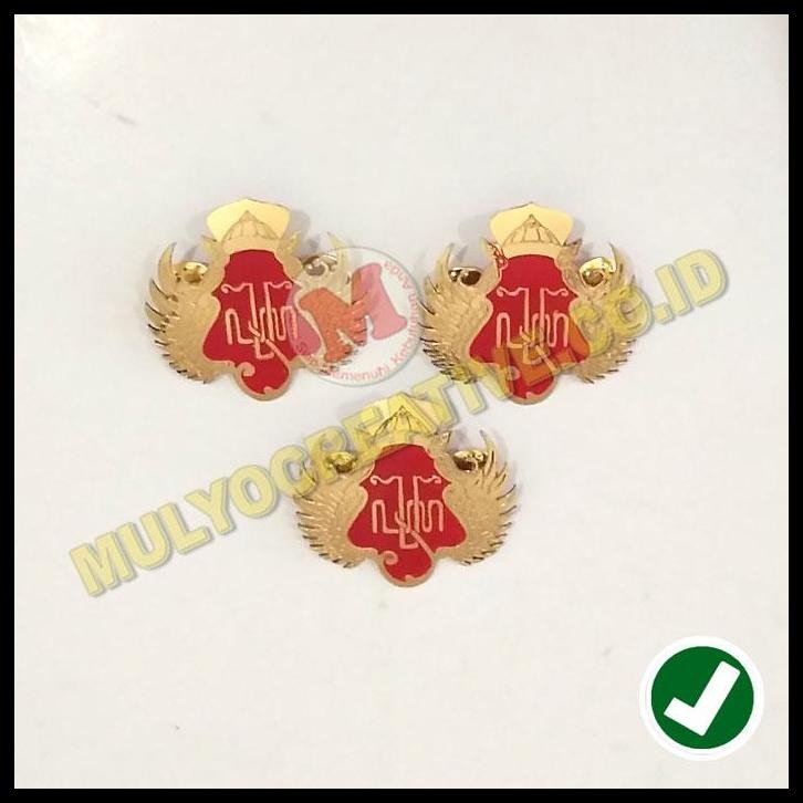 TERBARU PIN BROSS LOGO KERATON JOGJAKARTA BAHAN LOGAM KUNINGAN 