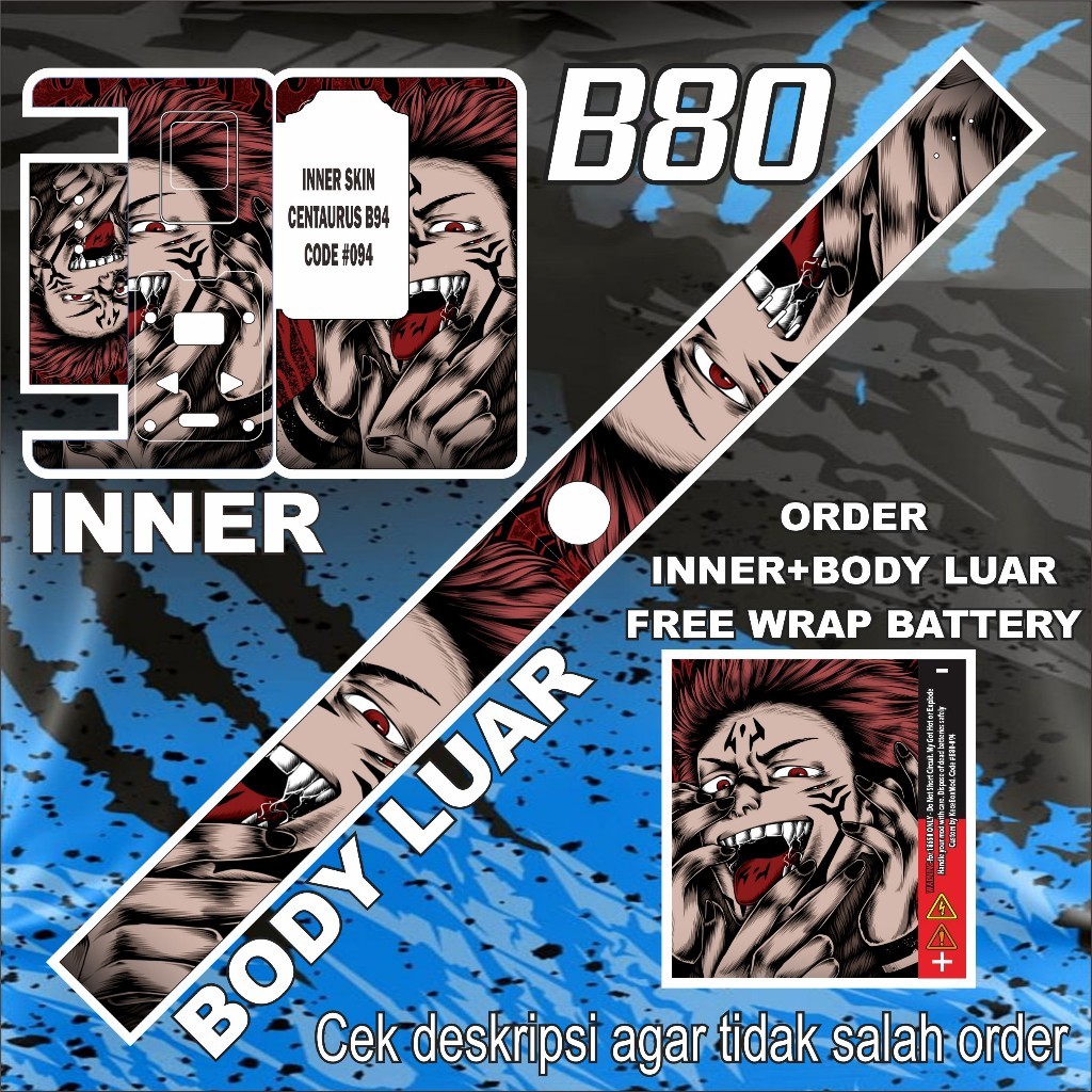 

*Premium Quality* Stiker B80 94 Garskin Custom Stiker Maxdecal Bkn Case COD