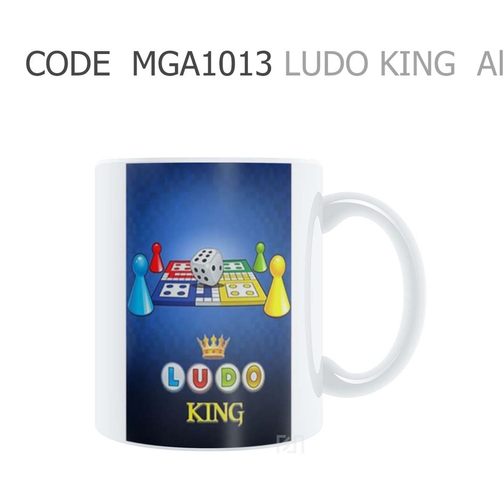 MUGLICIOUS MGA1013 LUDO KING Gaming Artwork Gelas Mug