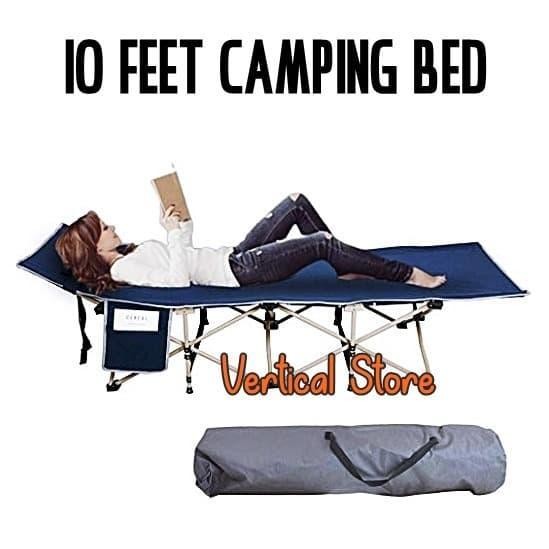 Ranjang Lipat Camping / Velbed Lipat 10 Kaki Original Dan Terpercaya