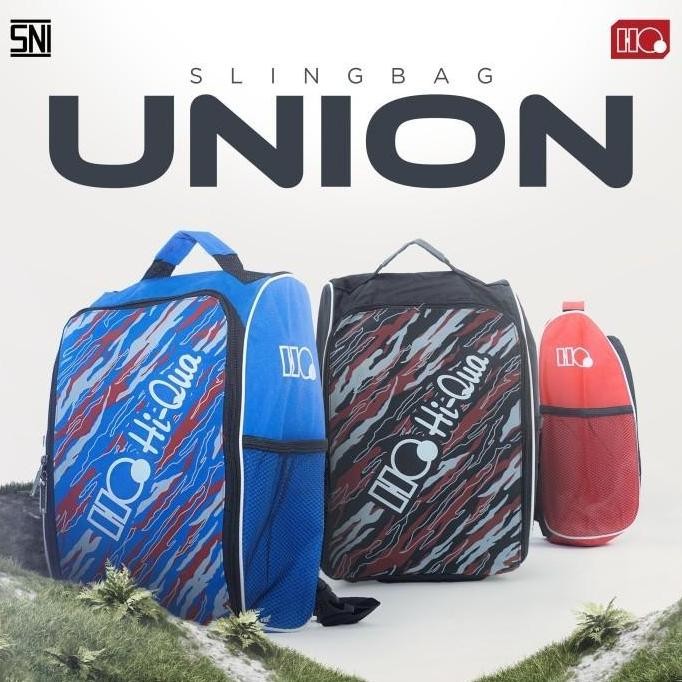 Terlaris Hi-Qua Tas Selempang Olahraga Badminton - Tas Sepatu & Raket Ready Stok