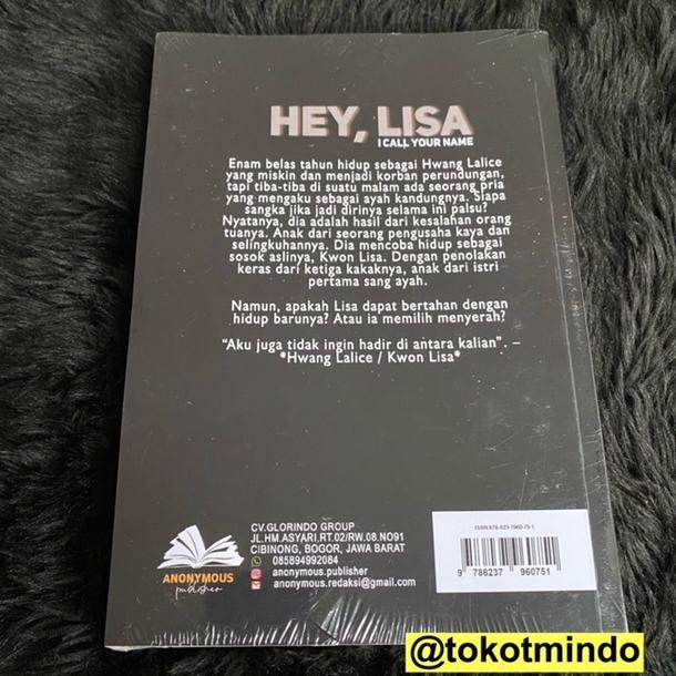 JH8 ORIGINAL Novel HEY, LISA (Kurang aqua) Penerbit Momentous Publisher