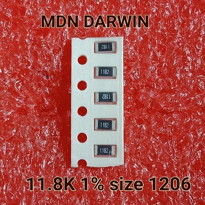 favorit] Resistor 11,8K 11K8 1% size 1206