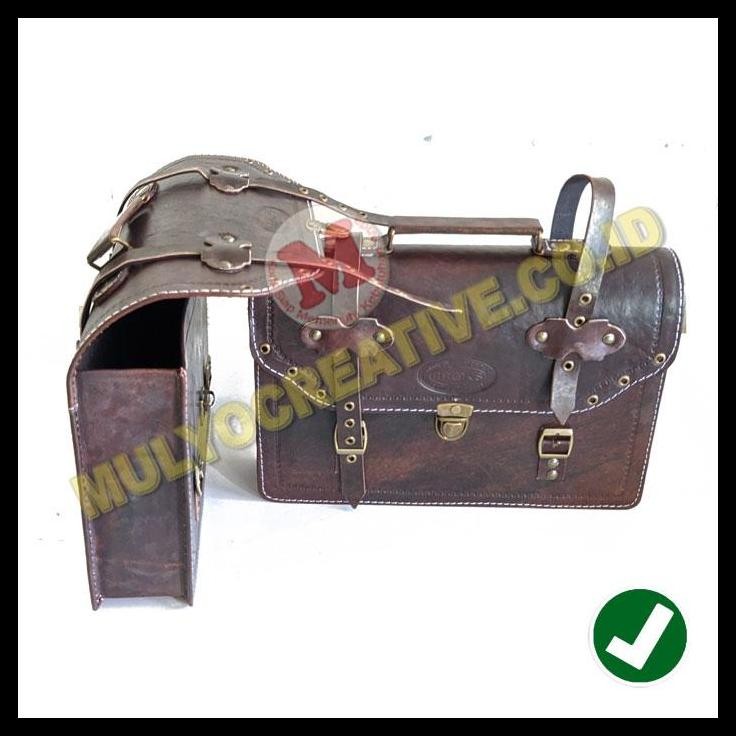 TERBARU AKSESORIS TAS ONTHEL TAS SAMPING SEPEDA ONTHEL MODEL KOTAK 