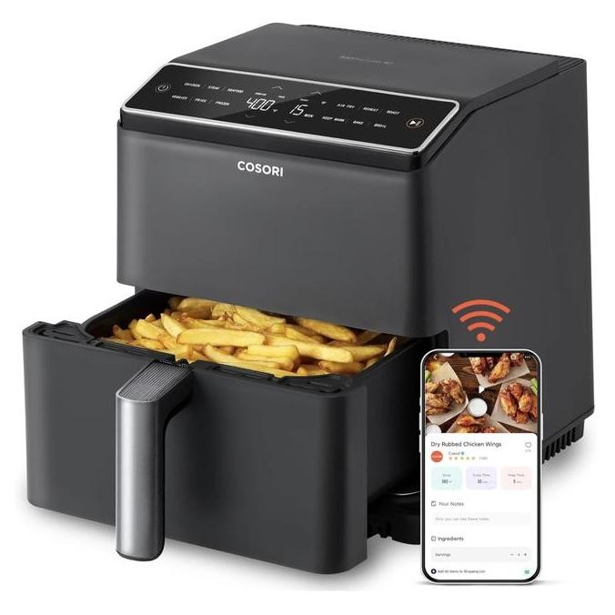 

COSORI 6.8Qt Air Fryer, 12-in-1 Dual Blaze for 360 Crispy Meals