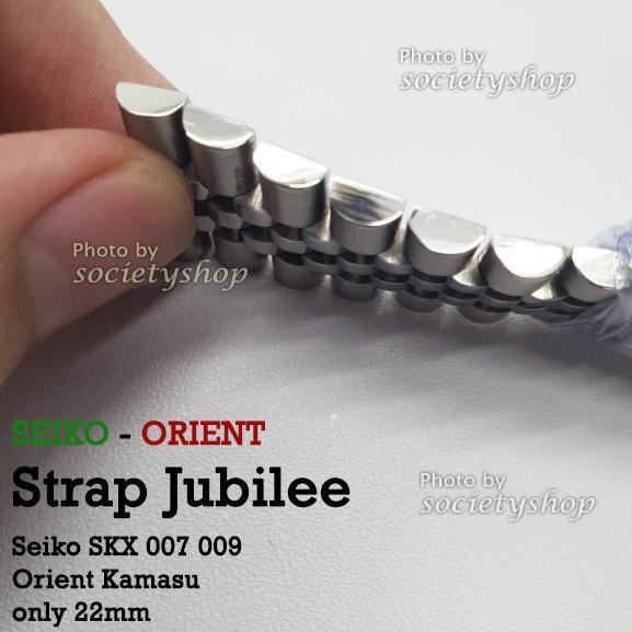 Jubilee Strap Rantai Jam Tangan Seiko Orient Kamasu Watch 22Mm Tali 22