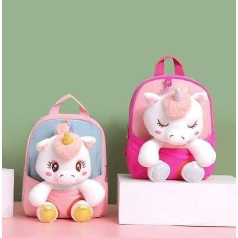 Tas Ransel Boneka Unicorn Anak Perempuan Impor Lucu / Tas Fashion Anak