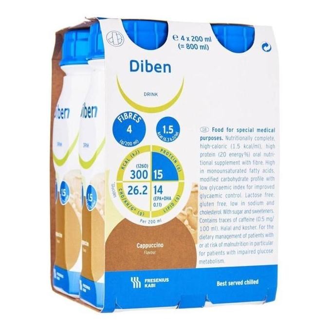 

Fresubin Diben - Cappuccino (4-pack) 4 X 200ML